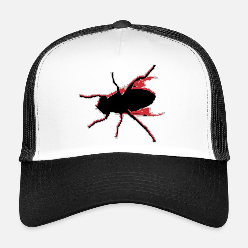 Fliege fischen No.2 - Trucker Cap - Weiß/Schwarz