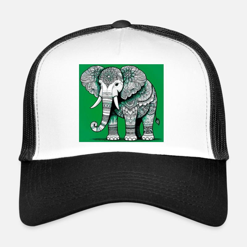 elephant - Trucker Cap - white/black