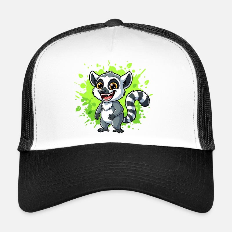Éclaboussure néon lémurien Casquette trucker 