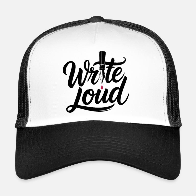 Écrivez du journalisme bruyant Casquette trucker 