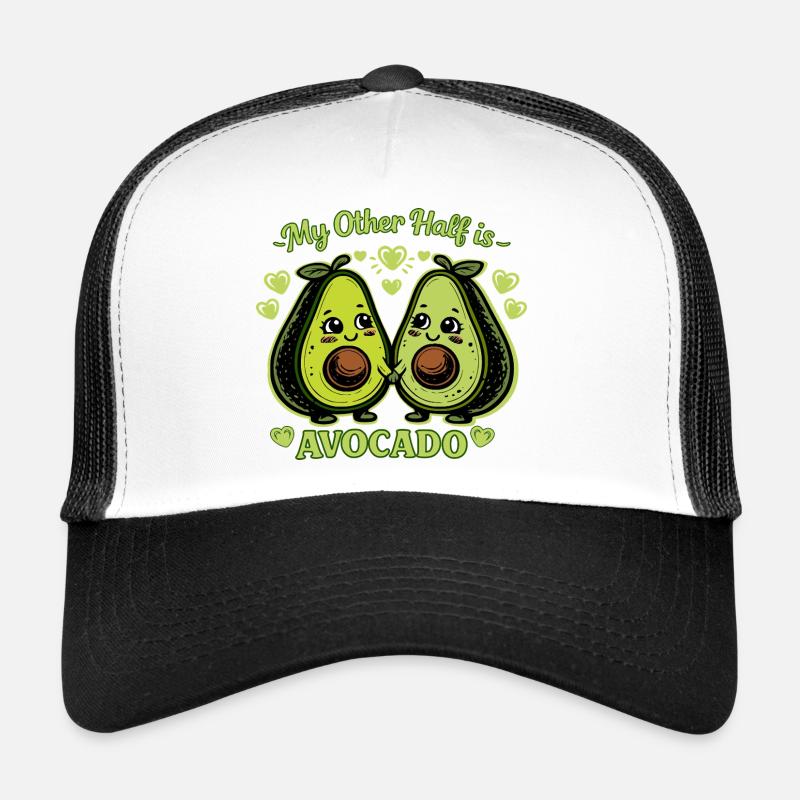 Mon autre moitié, c’est l’avocat - Casquette trucker  - blanc/noir