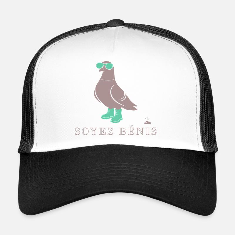 Pigeon Soyez Bénis Vert Casquette trucker 
