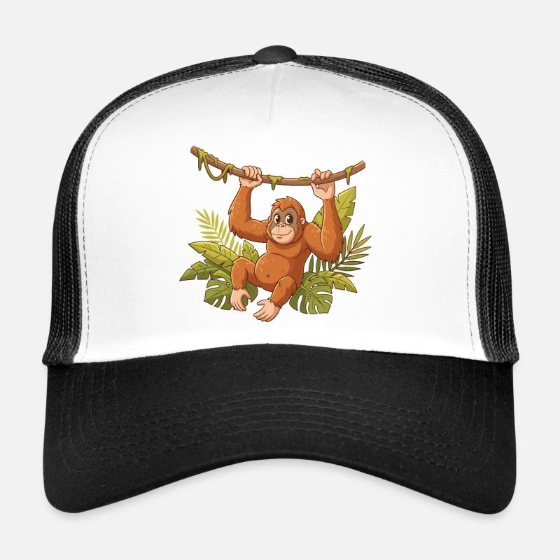 Orangutan on lianas Trucker Cap