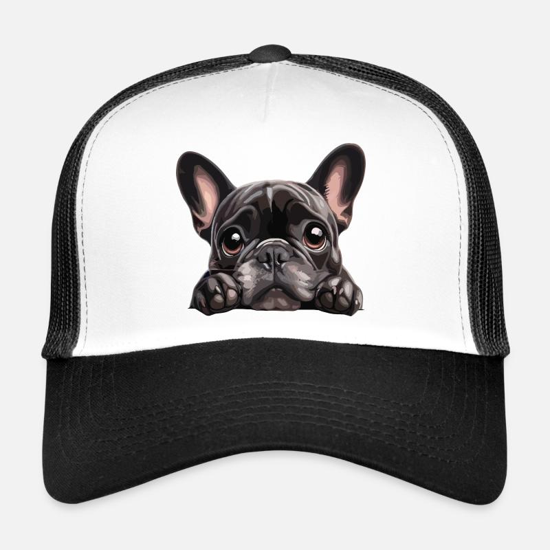 Cuddly Buldog Eye-Catching Graphic Trucker Cap