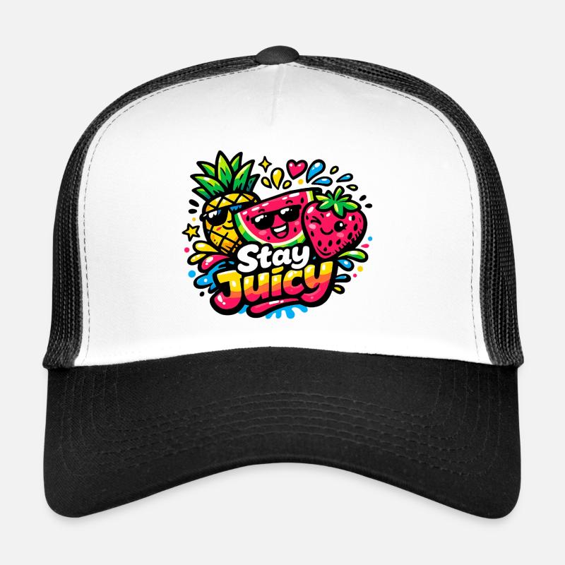 Saftige, farbenfrohe Früchte mit Stay Juicy Trucker Cap
