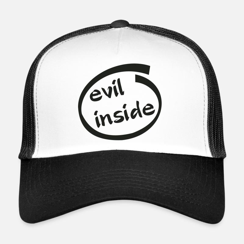 Graphique du mal à l’intérieur de l’anneau Casquette trucker 