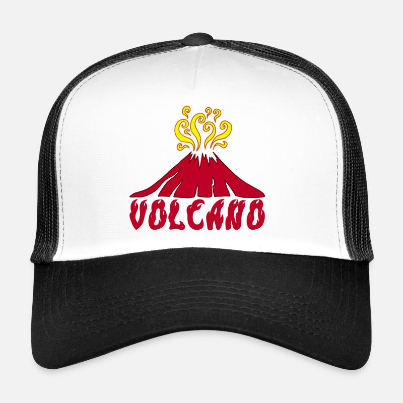 Erupting volcano Trucker Cap