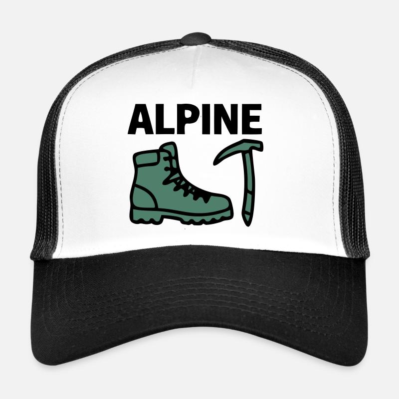Wanderschuh Eispickel Alpine Bergsteigen Klettern Trucker Cap