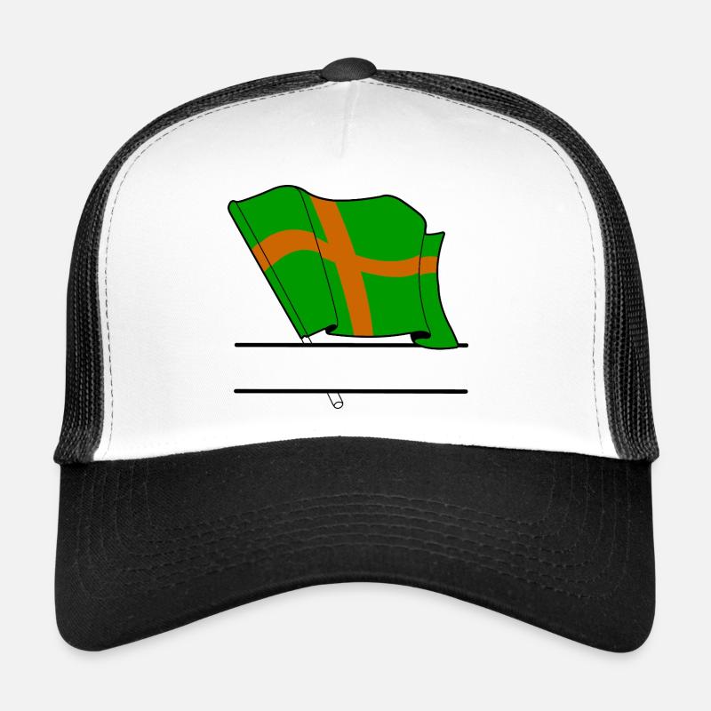 Coutume du drapeau de marche de Nimègue Casquette trucker 