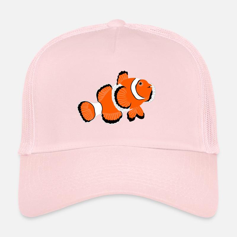 Clownfish Anemone Fish No.2 /orange white fish Trucker Cap