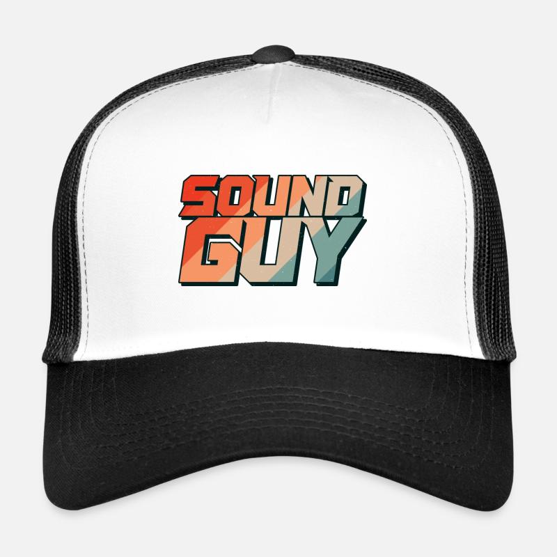 Tontechniker Veranstaltungstechnik Audiotechniker - Trucker Cap - Weiß/Schwarz