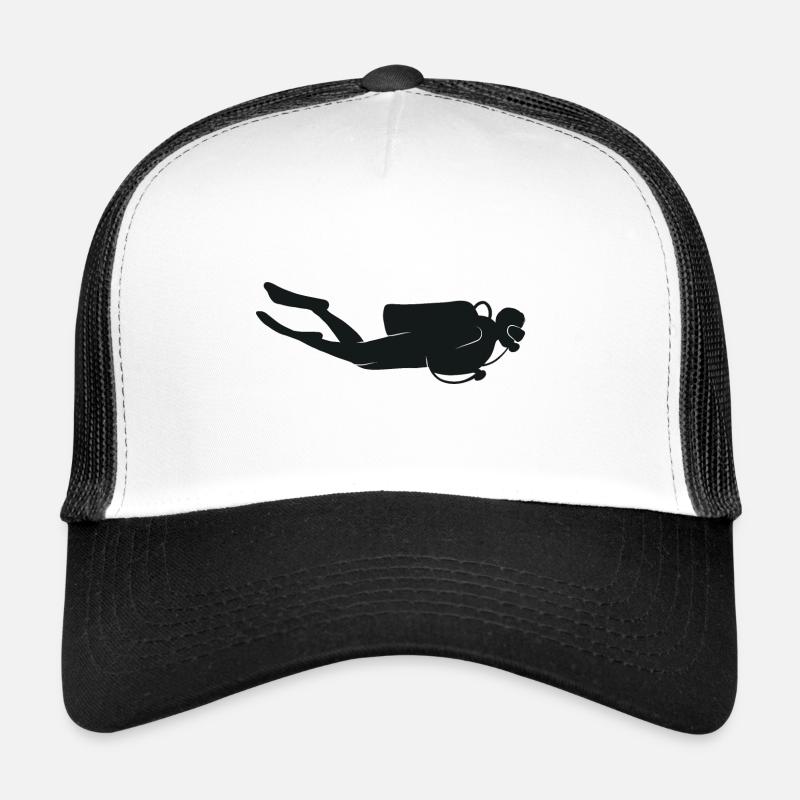 Silhouette de plongeur plongeur Casquette trucker 