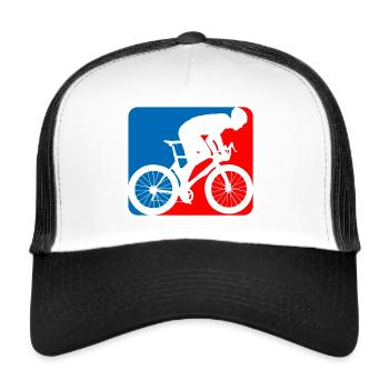 rennrad logo - Trucker Cap - Weiß/Schwarz - Vorne