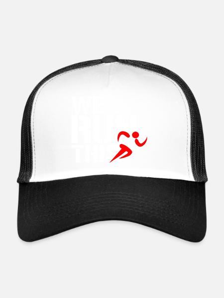 Run - Trucker Cap - Weiß/Schwarz