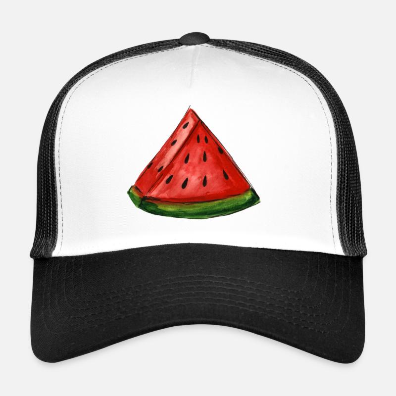 Melone - Trucker Cap - Weiß/Schwarz
