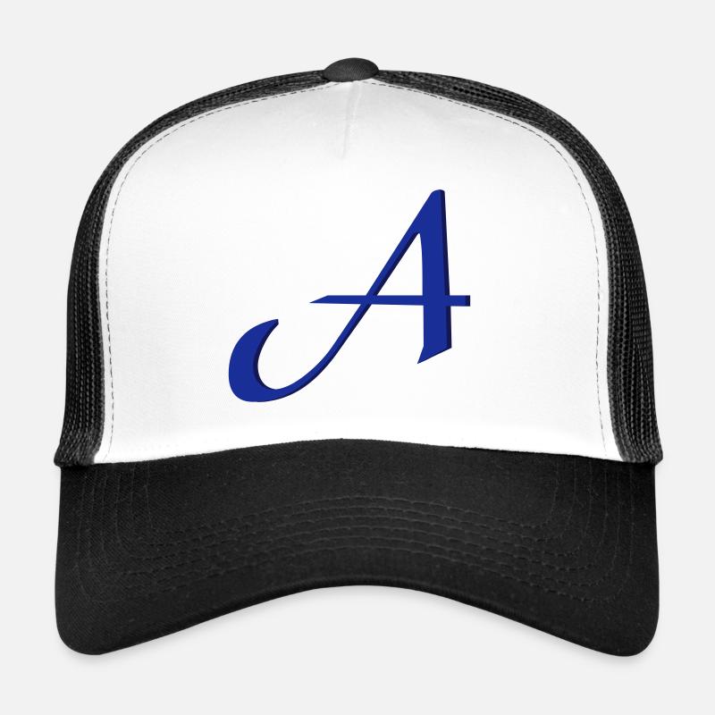 A, Buchstaben, Letters, Initialen Casquette trucker 