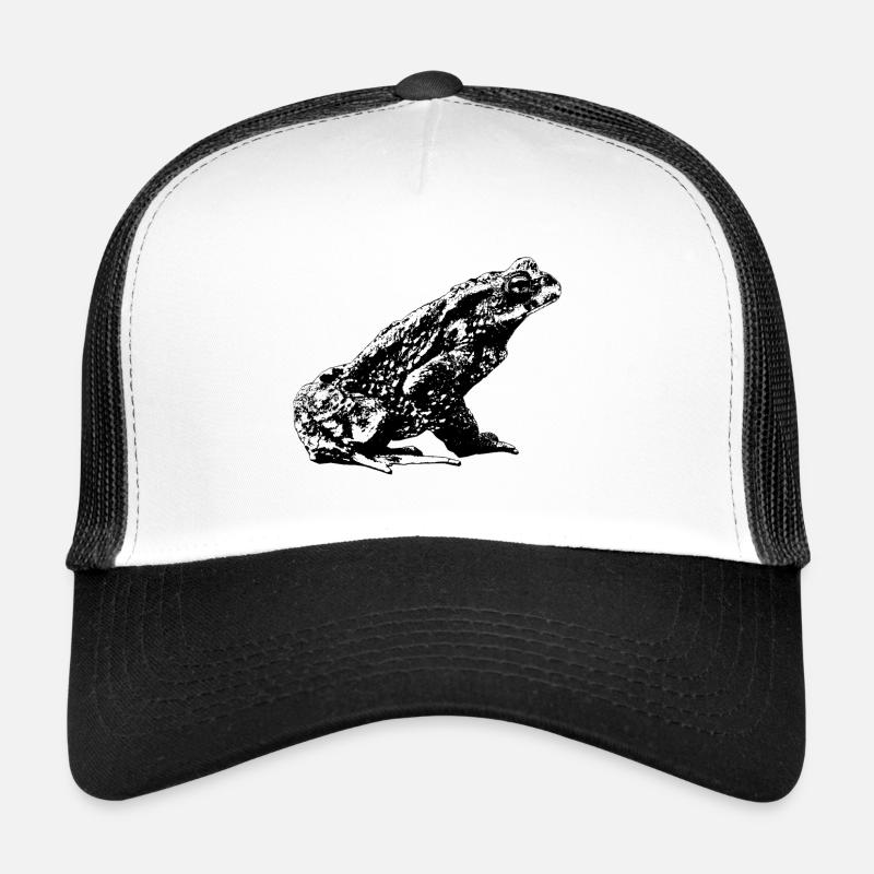 Crapaud / Bufo Bufo / Graphique - Casquette trucker  - blanc/noir