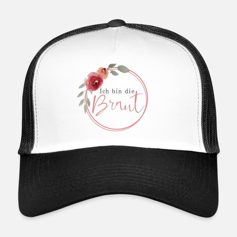 Ich bin die Braut - Trucker Cap - Weiß/Schwarz