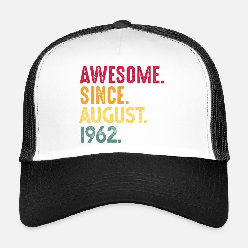 August 1962 - 60. Geburtstag Geschenk. Awesome. Trucker Cap