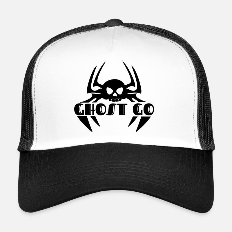 Ghost Go Spooky Season - Trucker Cap - white/black