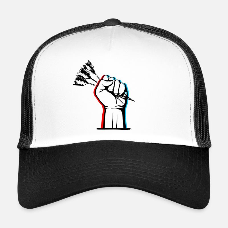 DartArt - Trucker Cap - white/black