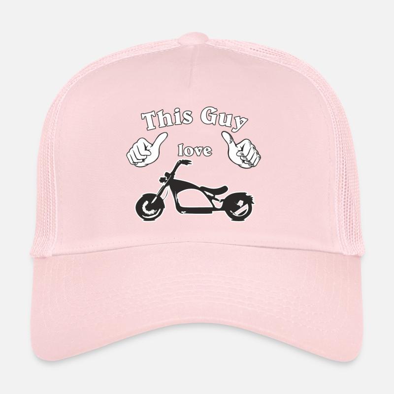 This guy love bikes Trucker Cap