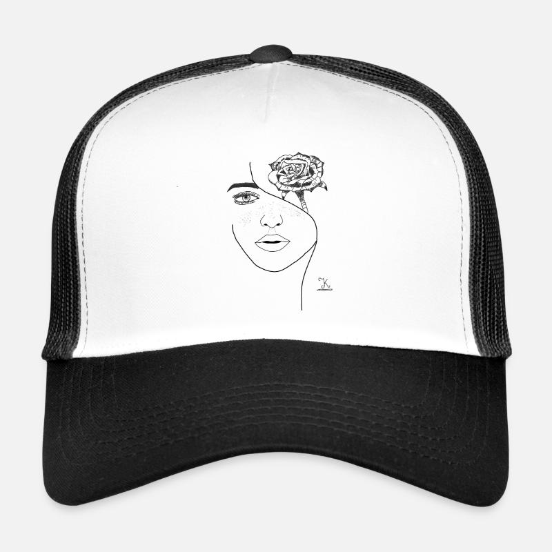 Blooming Face Trucker Cap