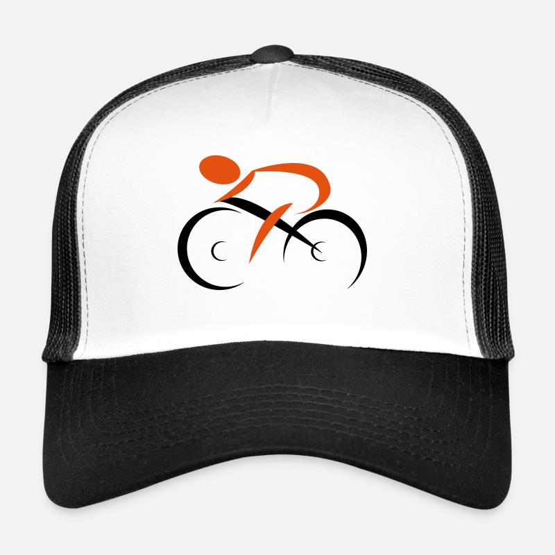 Fahrrad - Trucker Cap - Weiß/Schwarz