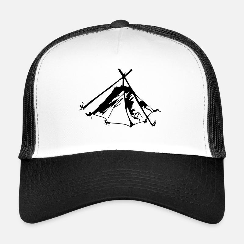 kothe2a - Trucker Cap - Weiß/Schwarz