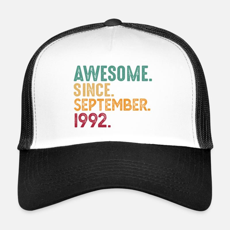 September 1992 - 30. Geburtstag Geschenk. Awesome. Trucker Cap