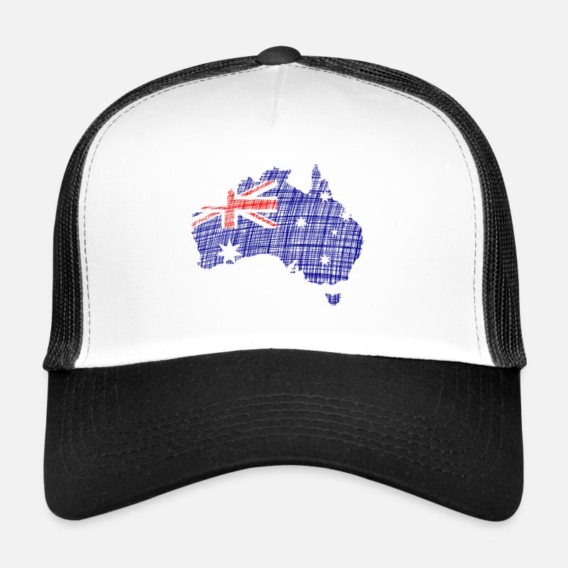 Australien Australia - Trucker Cap - Weiß/Schwarz
