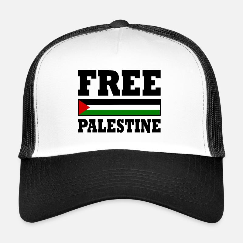 Free palestine - Trucker Cap - white/black