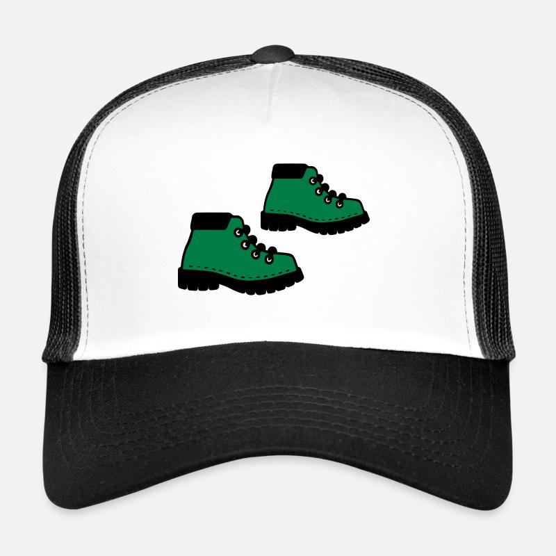 walking boots - Trucker Cap - white/black