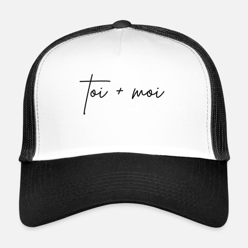 you + me - Trucker Cap - white/black