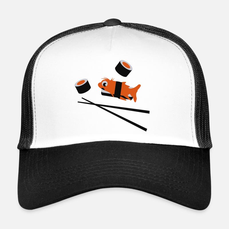 sushi - Casquette trucker  - blanc/noir
