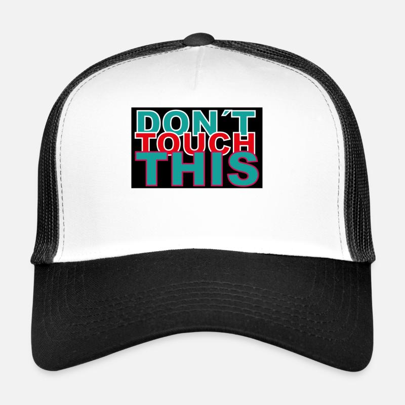 dont touch this - Casquette trucker  - blanc/noir