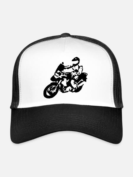 BIKER1200gsfahrer - Trucker Cap - white/black - Front