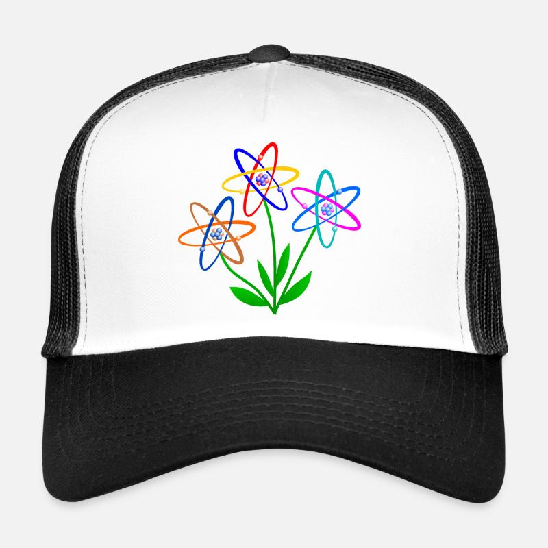 flower power, Atom, Atomkern, Blumen Atomenergie Trucker Cap