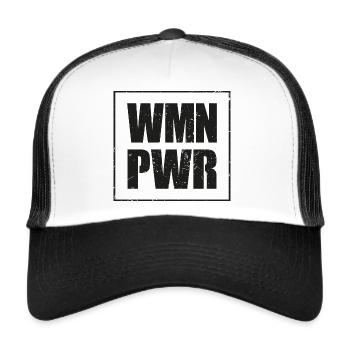 Woman Power Strong Women - Trucker Cap - white/black - Front