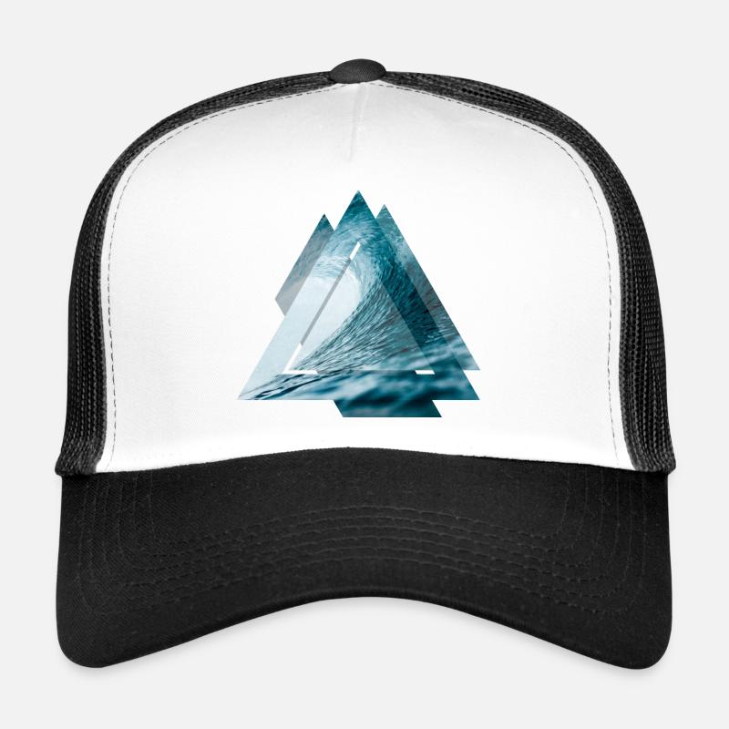 Triangle surfer wave Trucker Cap