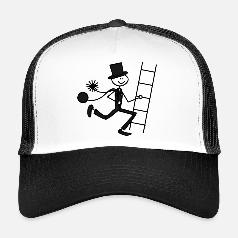 Schornsteinfeger - Trucker Cap - Weiß/Schwarz