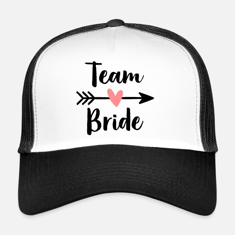 Équipe coeur bride cupidon flèche poule partie Casquette trucker 