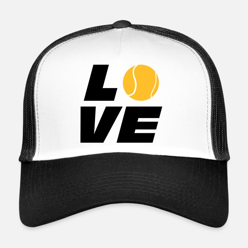 Tennis - Trucker Cap - Weiß/Schwarz