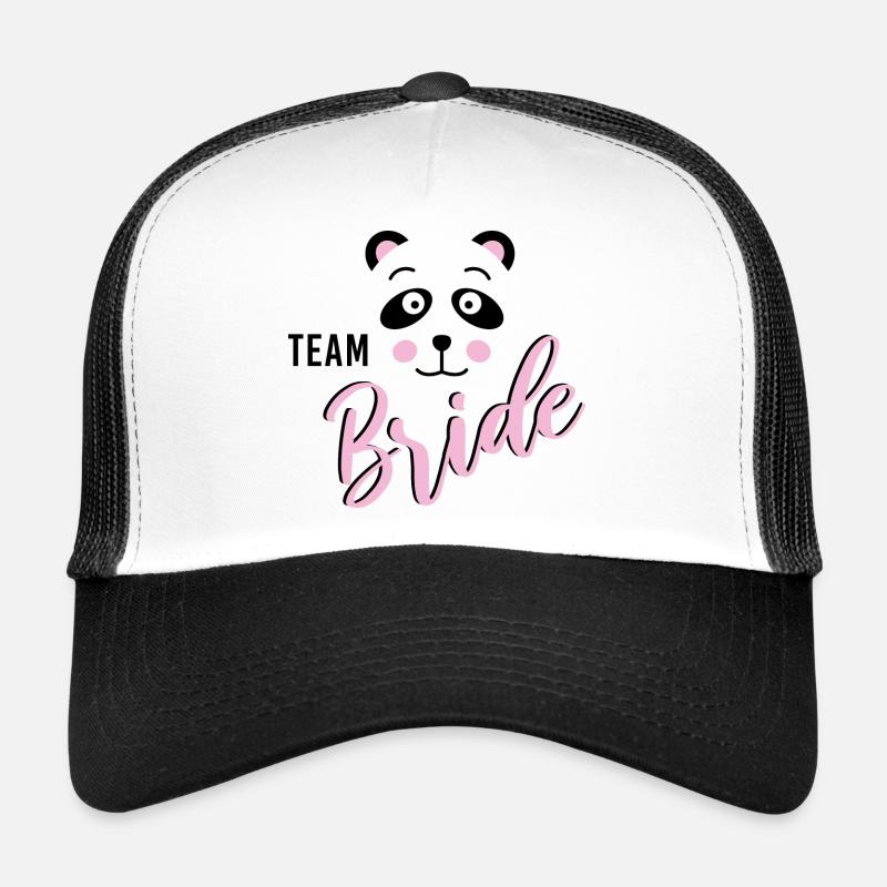 Bride Panda JGA Wedding Bride Team Group Shirt 2 Casquette trucker 