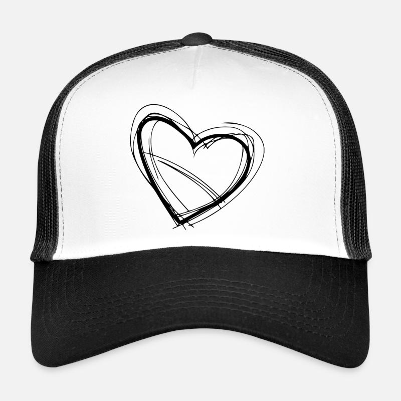 cœur Casquette trucker 
