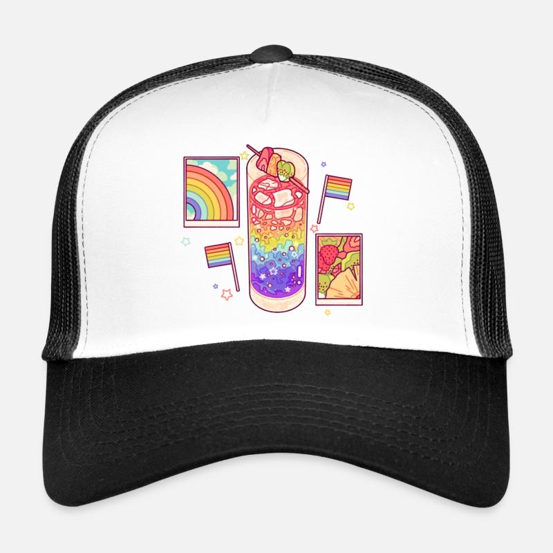 Boisson arc-en-ciel Casquette trucker 