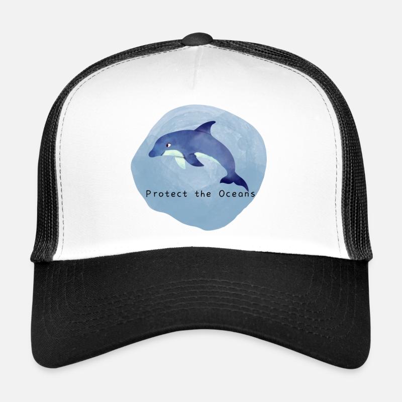 Protect the Oceans | Protège les océans | Delfin Casquette trucker 