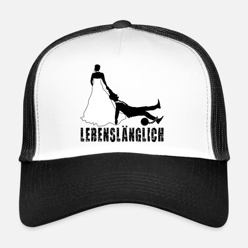 JGA JUNGGESELLENABSCHIED BRÄUTIGAM HOCHZEIT - Trucker Cap - Weiß/Schwarz