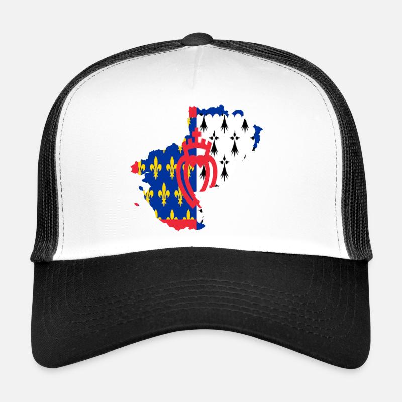 Pays de loire - Casquette trucker  - blanc/noir