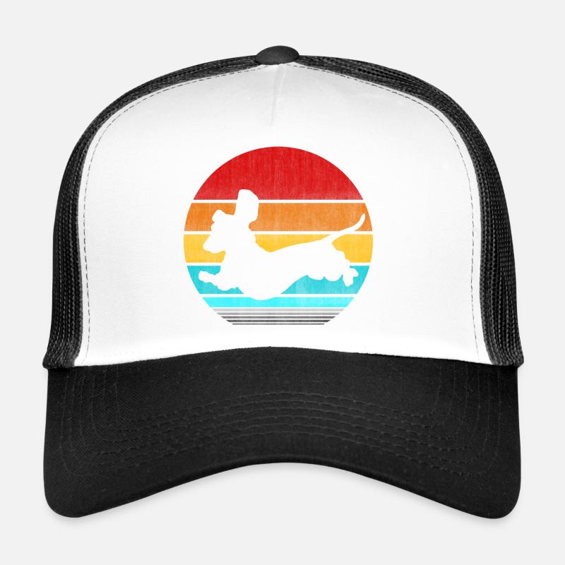 teckel rétro vinatge Casquette trucker 